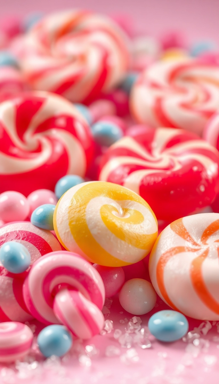 Best Gorgeous Mixed Candies Close Up Phone Sleek Background